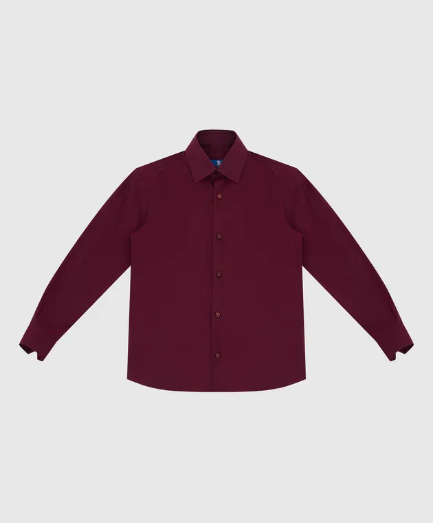 Stefano Ricci Children's burgundy shirt