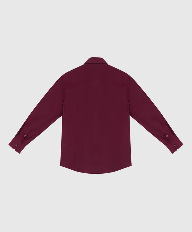 Stefano Ricci Children's burgundy shirt