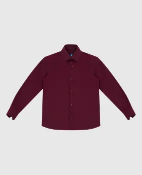 Stefano Ricci Children's burgundy shirt