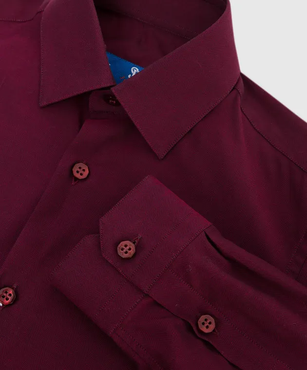 Stefano Ricci Children's burgundy shirt