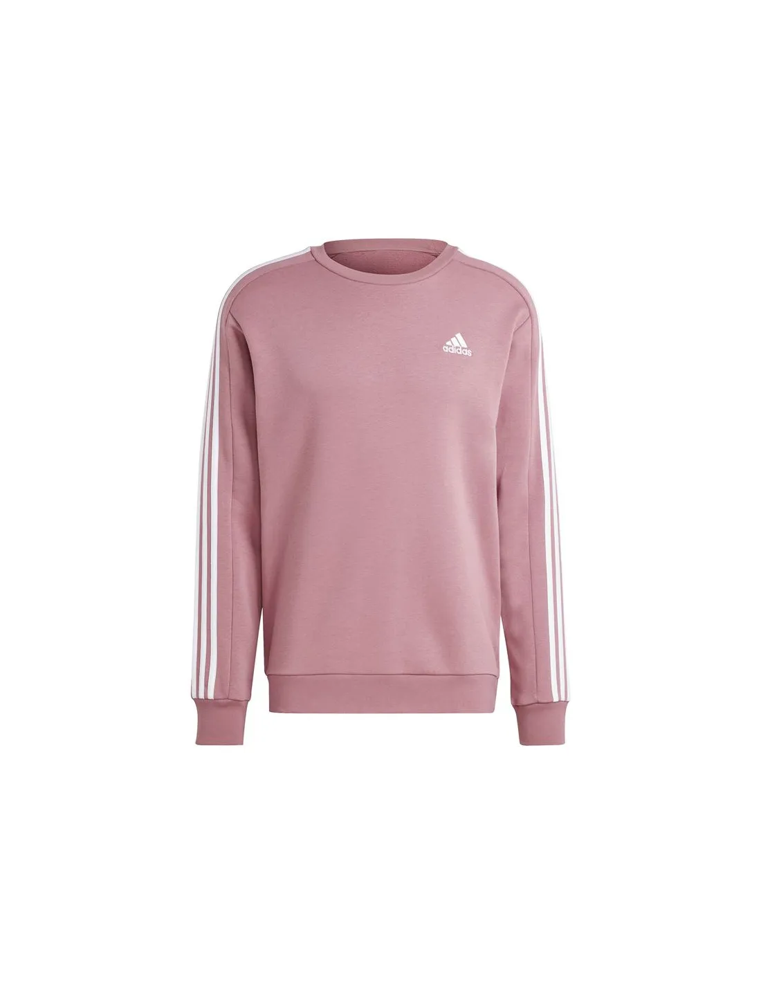 Sudadera adidas Essentials Fleece 3 Bandas Hombre Rosa