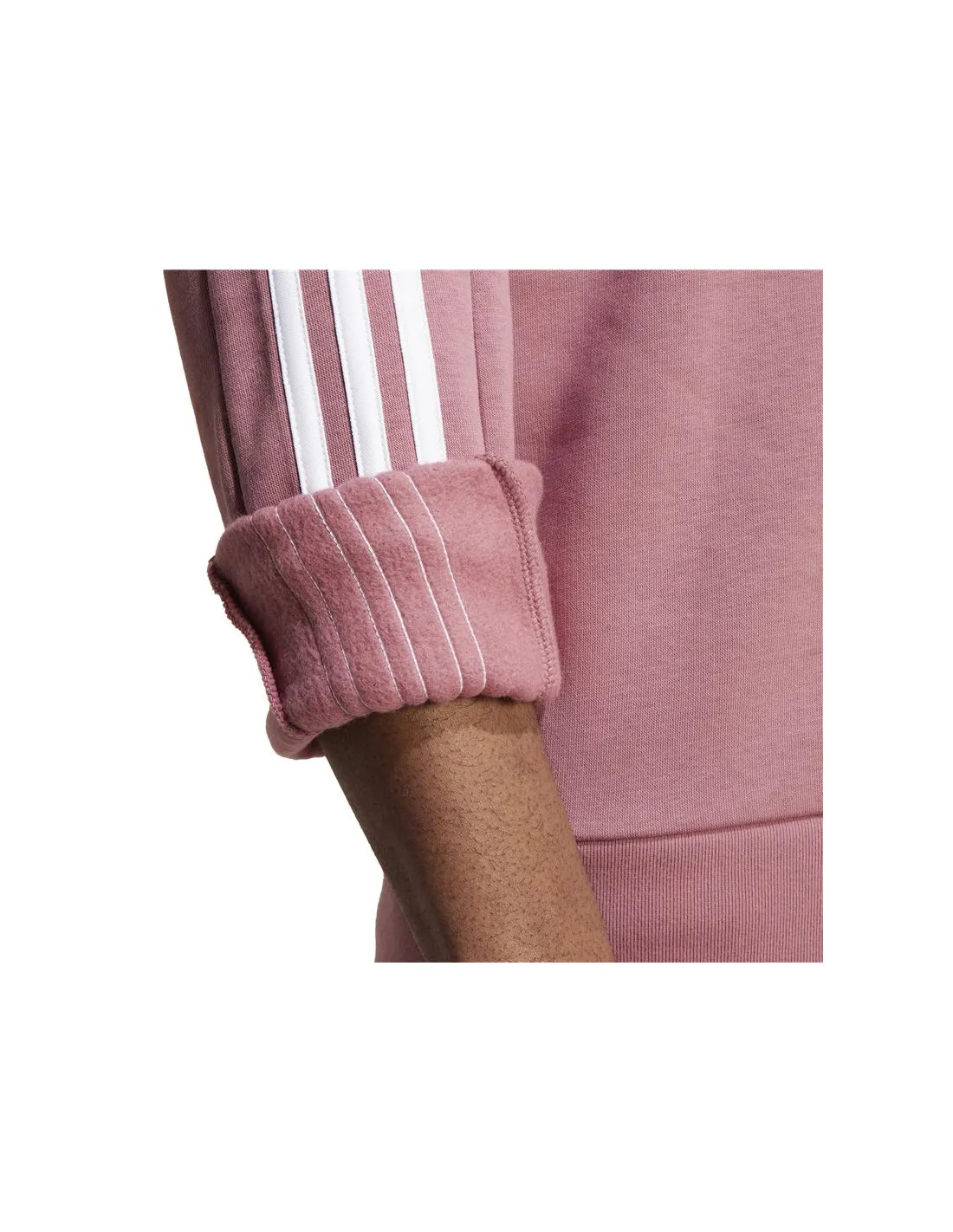 Sudadera adidas Essentials Fleece 3 Bandas Hombre Rosa