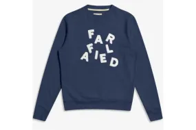 Sudadera Far Afield Wonky Logo Navy