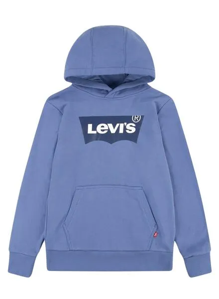 Sudadera Levis Batwing Capucha Azul Para Niño