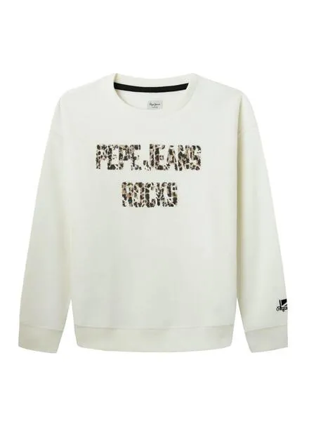 Sudadera Pepe Jeans Erika Blanco para Niña