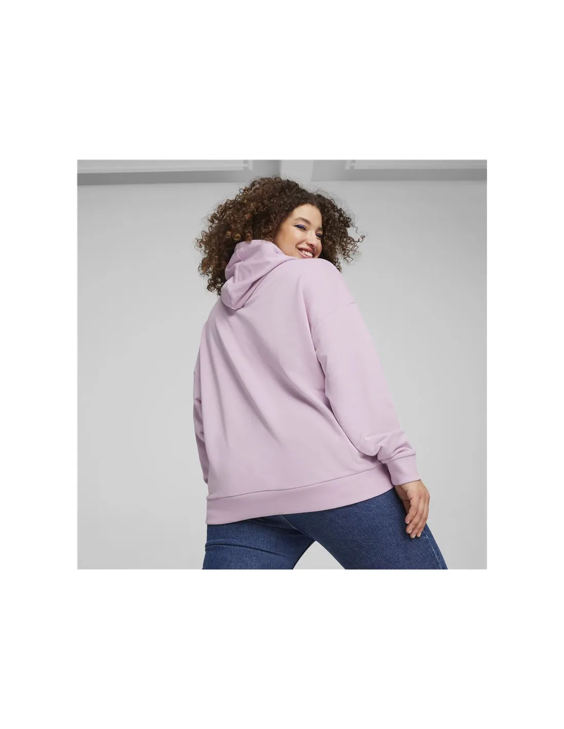 Sudadera Puma Essentials+ Script Mujer Lila