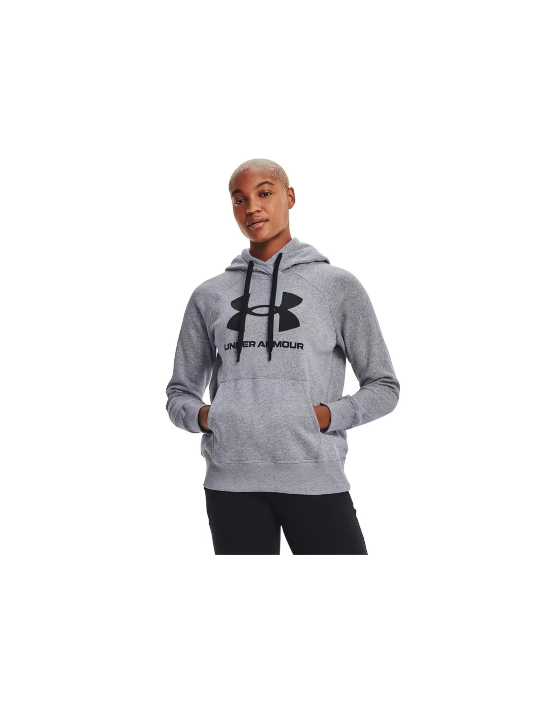 Sudadera Under Armour Rival Fleece Logo Mujer Grey