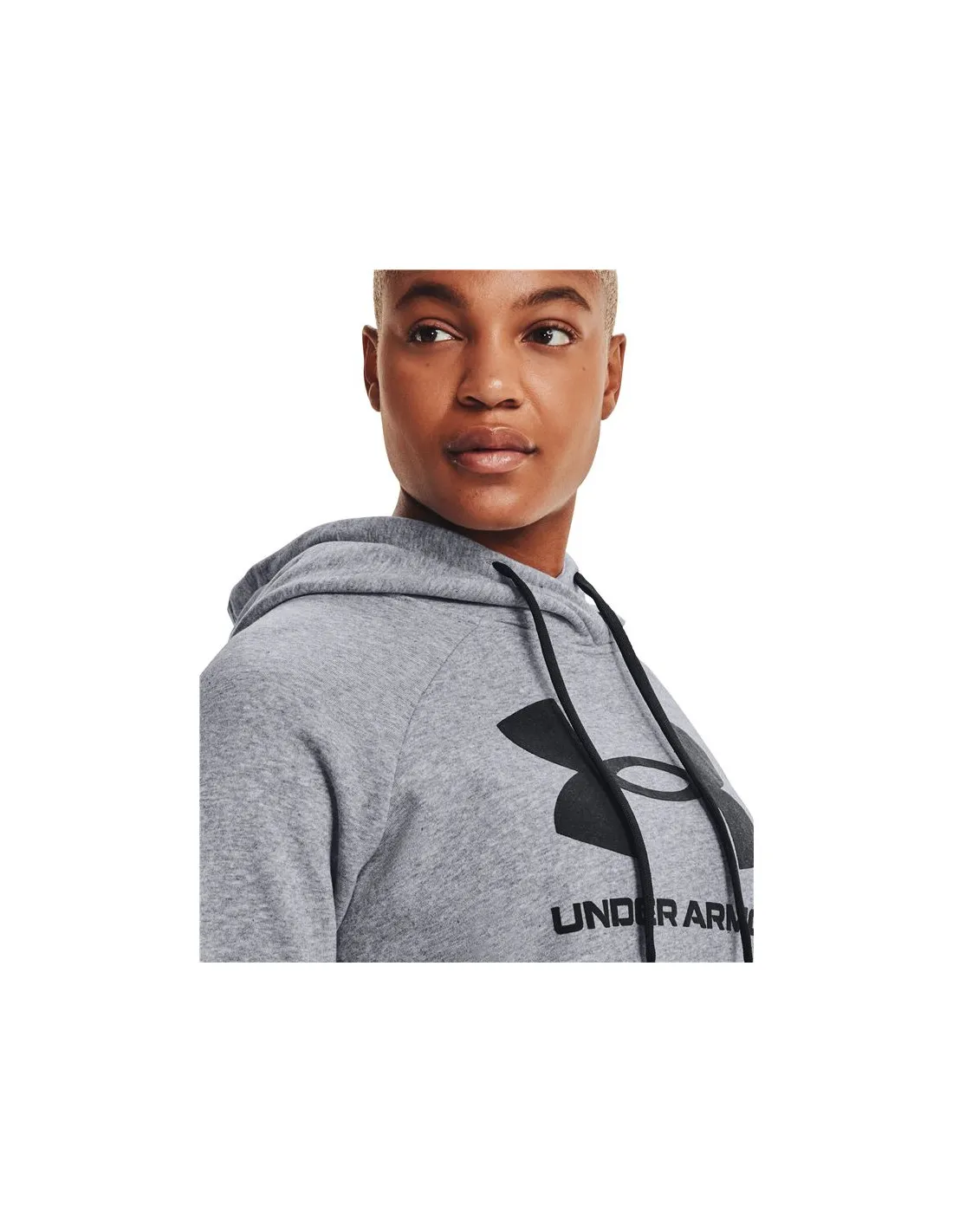 Sudadera Under Armour Rival Fleece Logo Mujer Grey