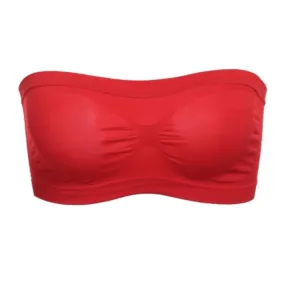 Sujetadores Bandeau transpirables para mujer Sujetadores inalámbricos sin tirantes sin costuras