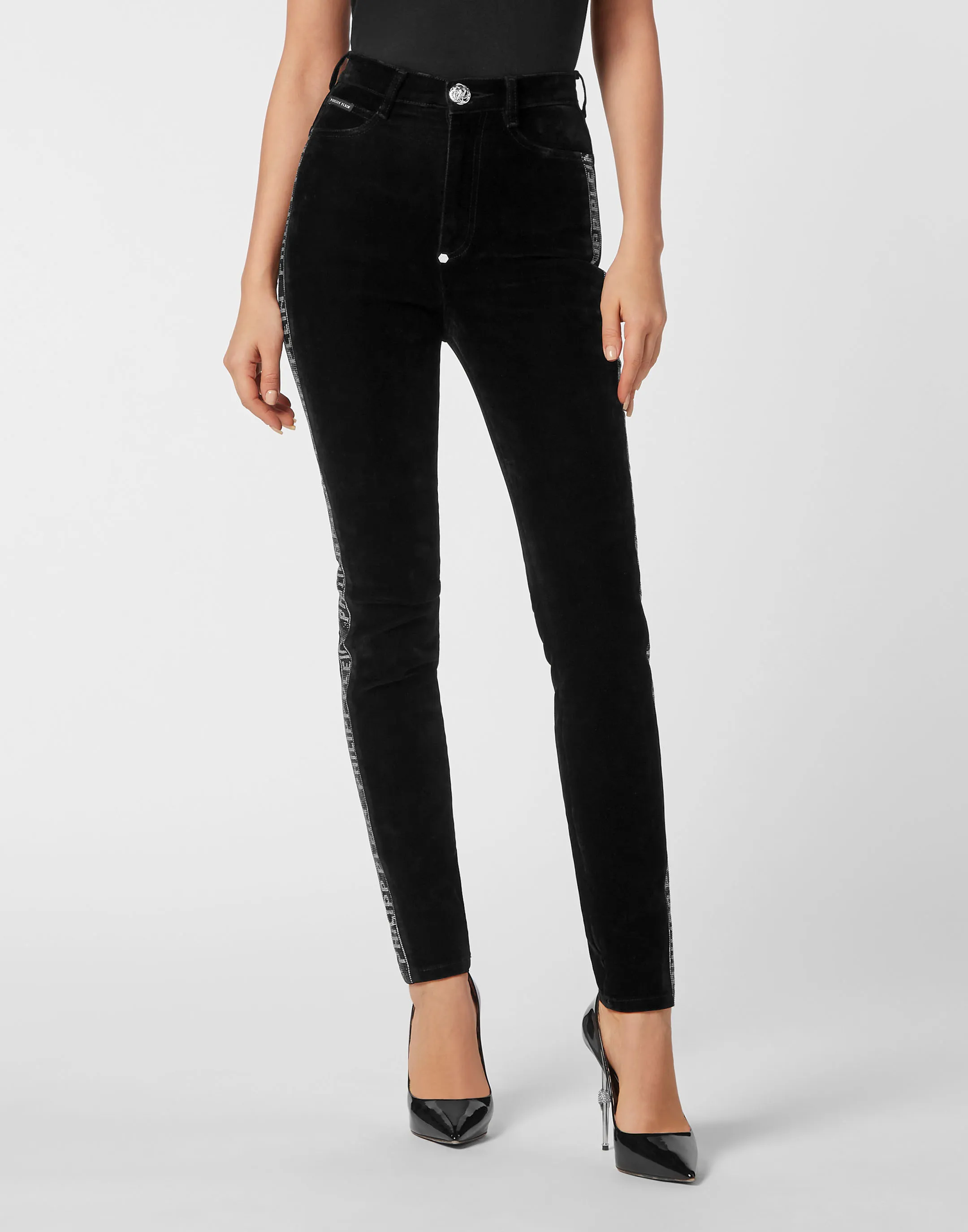 Super High Waist Jegging Crystal Plein