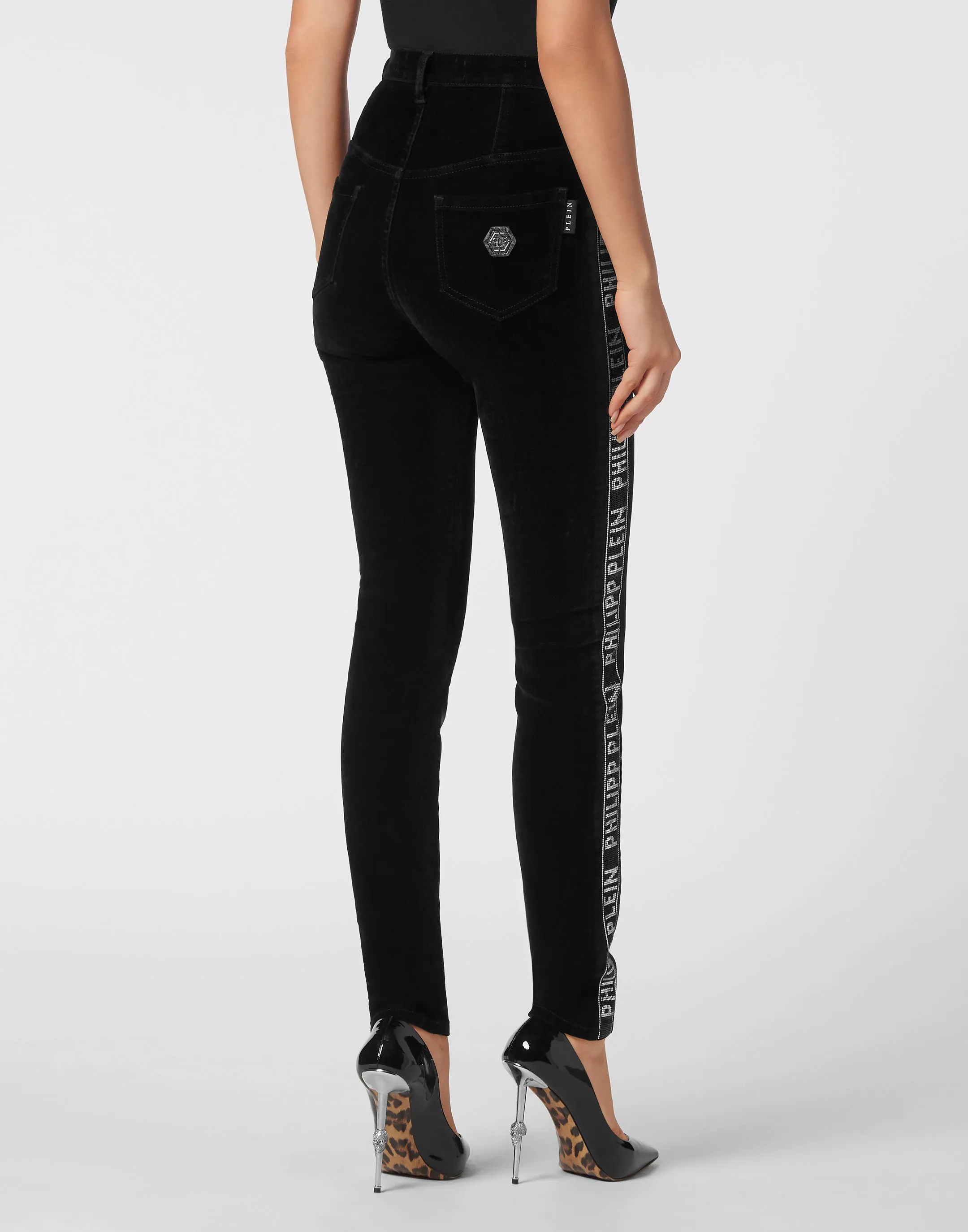 Super High Waist Jegging Crystal Plein