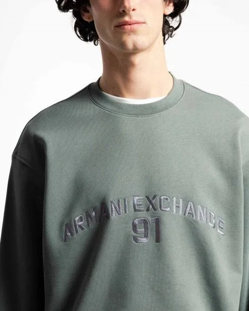 Sweater Armani Exchange 3DZMLK Verde