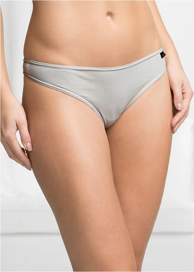 Tanga (6 unidades) negro-blanco-gris