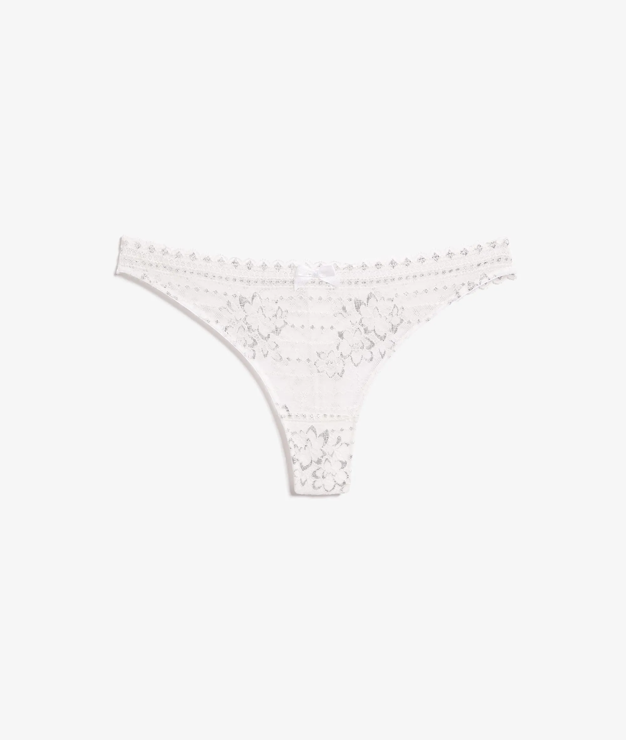 Tanga de encaje PANAMA BLANC - ETAM