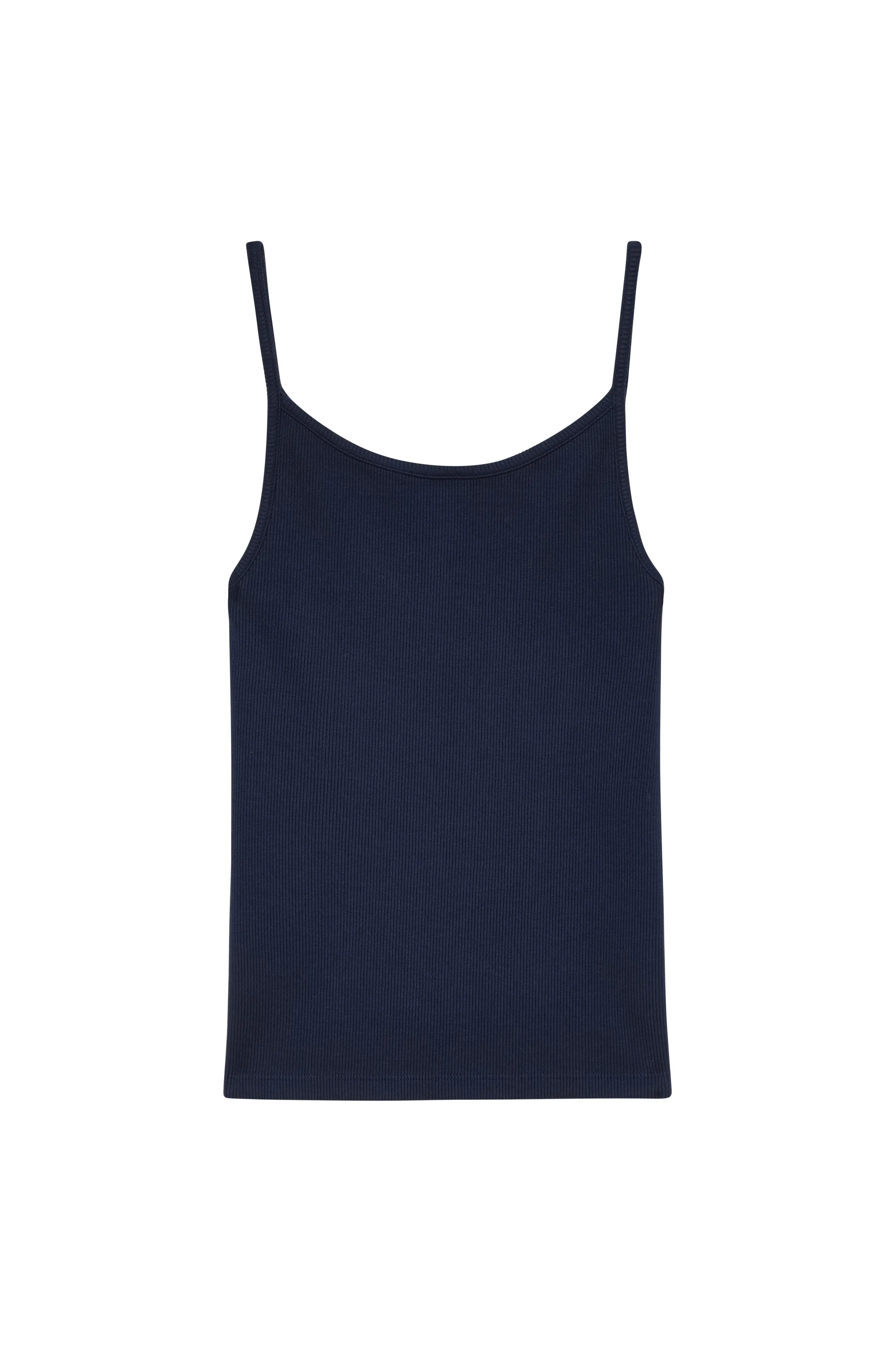 The Rib Spaghetti Tank in Navy