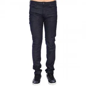 Vaqueros vaqueros Emporio Armani J06 Slim Fit Dark Blue Chambray para hombre 3G1J06 1D5PZ