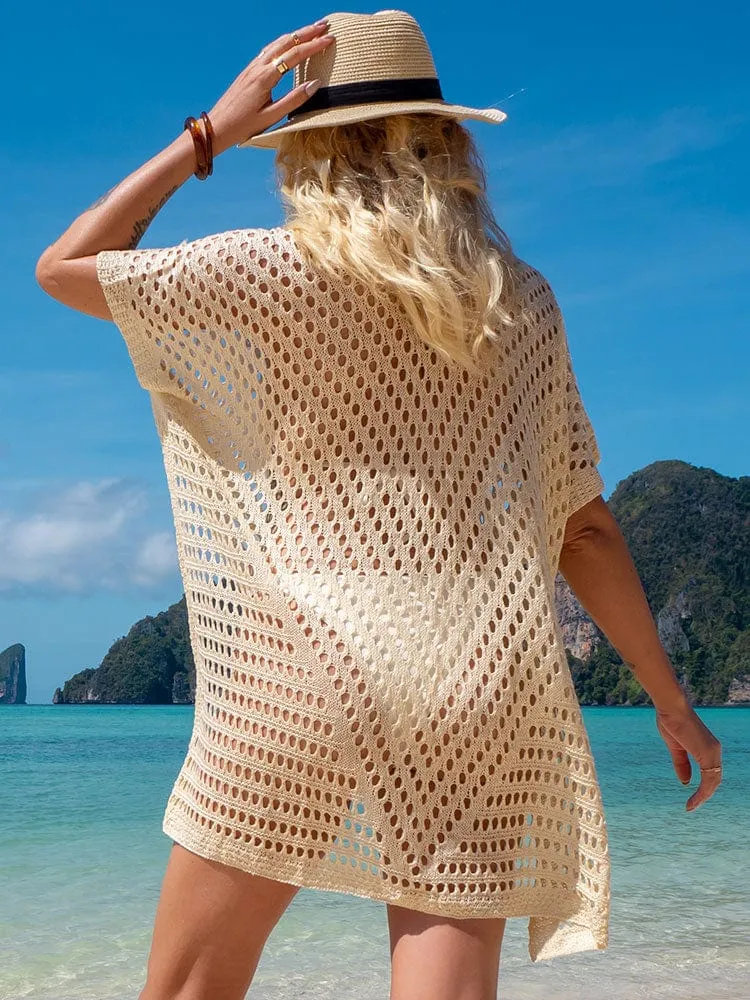 Vestido beige de playa