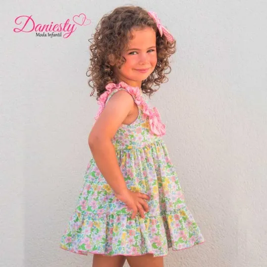 Vestido niña Daniesty estampado flores