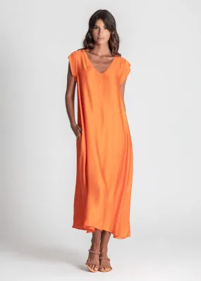 Vestido viscosa Naranja