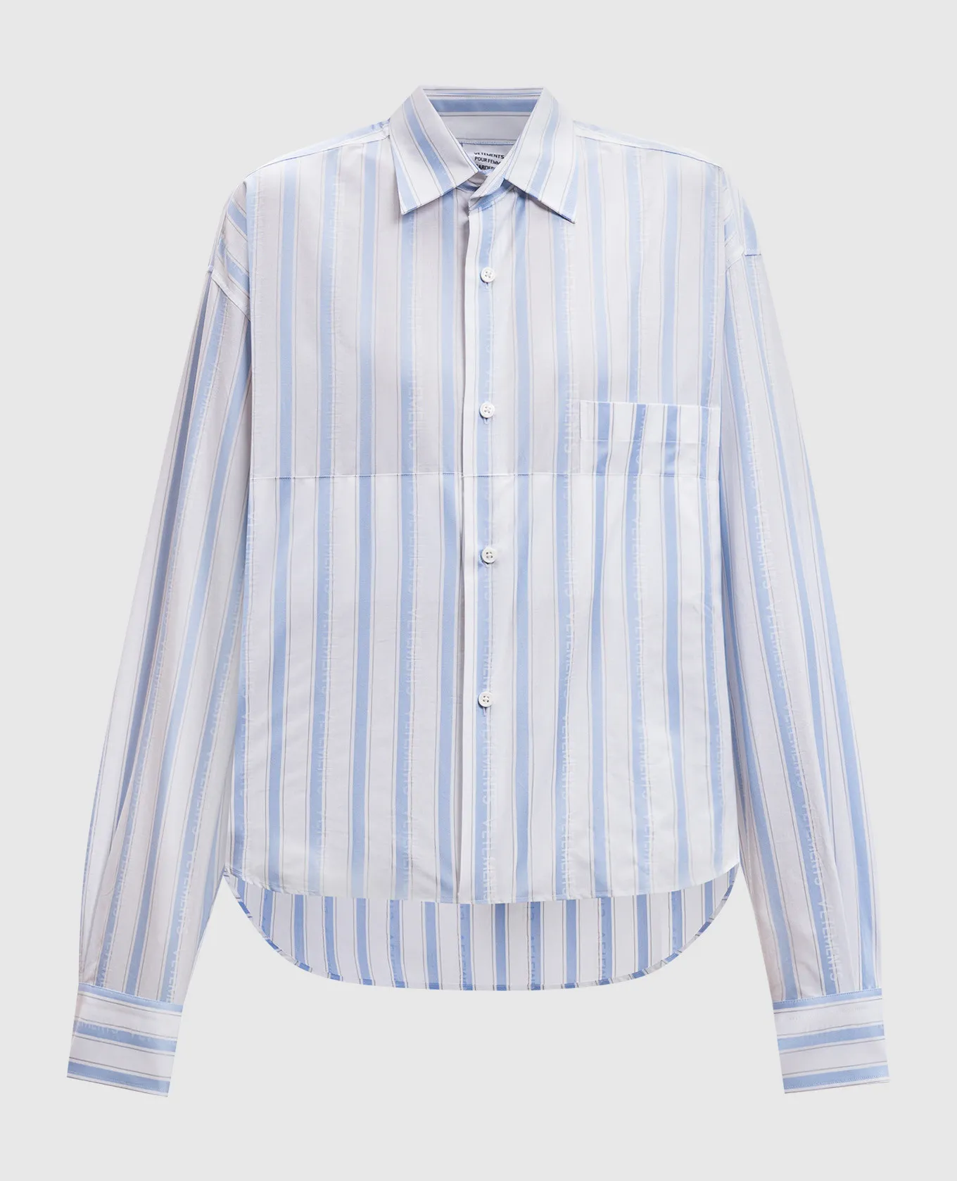 Vetements Blue striped shirt