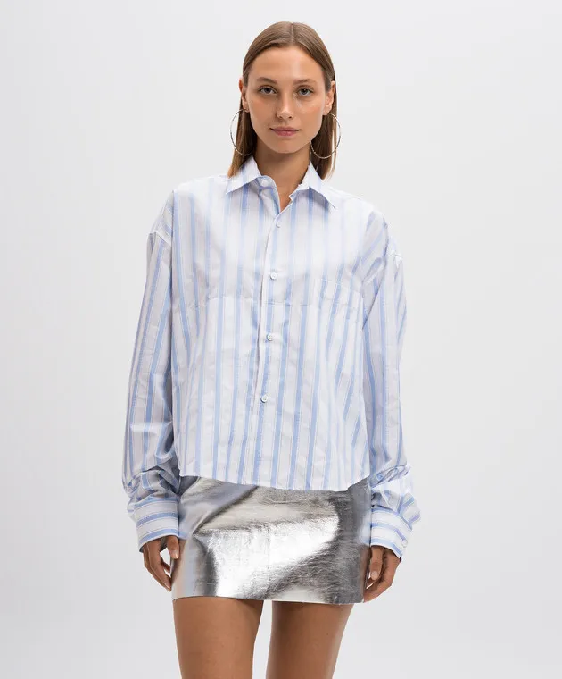 Vetements Blue striped shirt