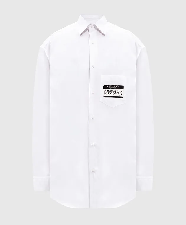 Vetements White shirt with logo print