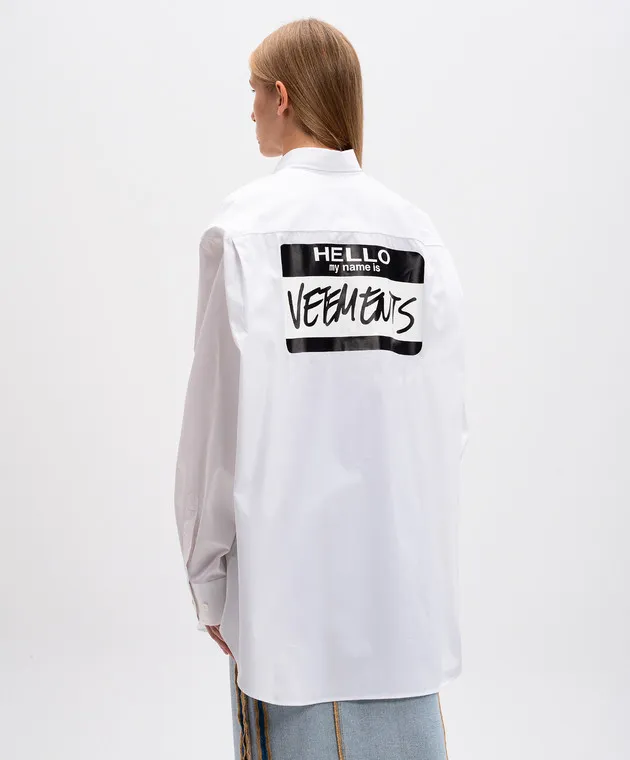 Vetements White shirt with logo print