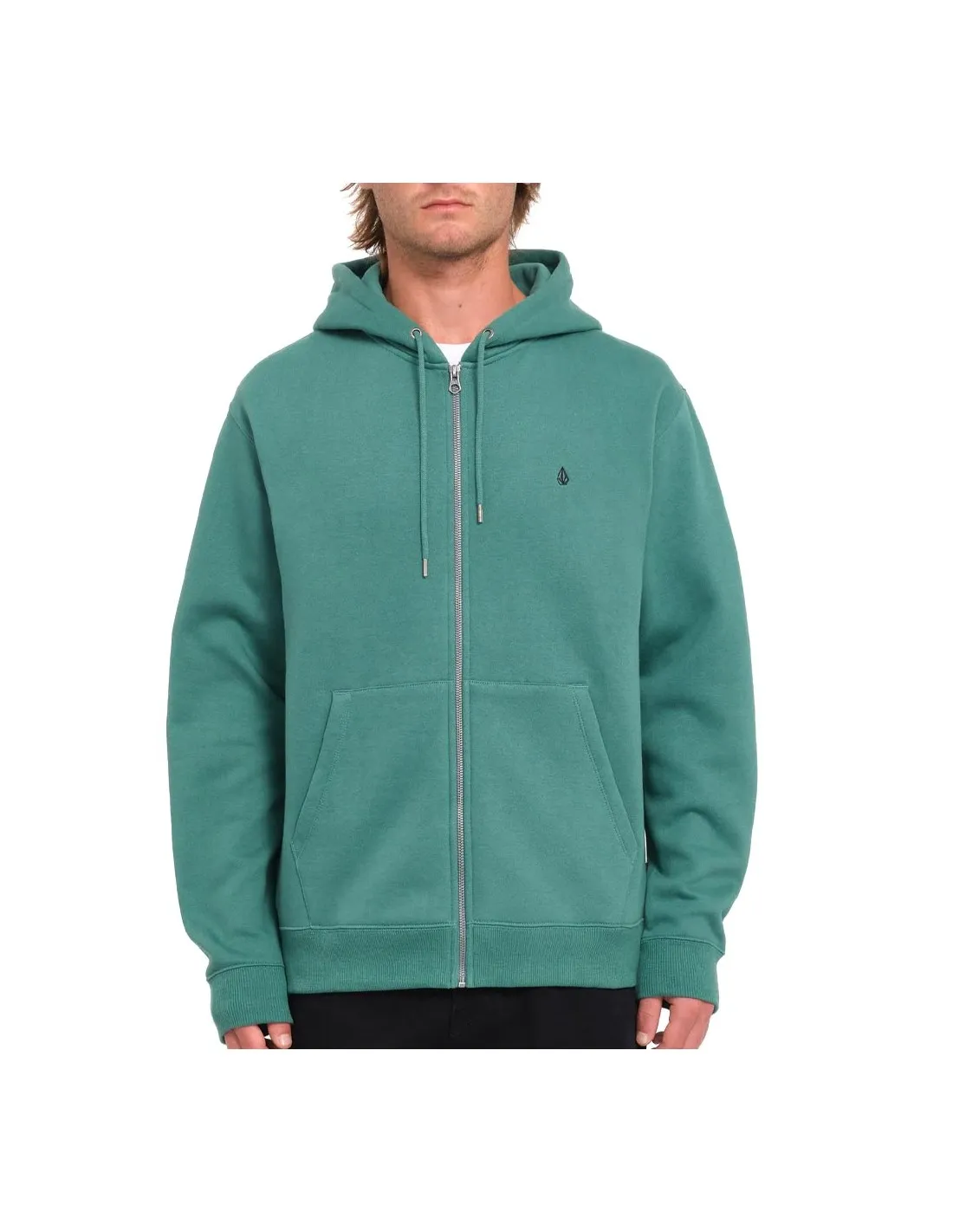 VOLCOM SINGLE STONE ZIP SEA GREEN