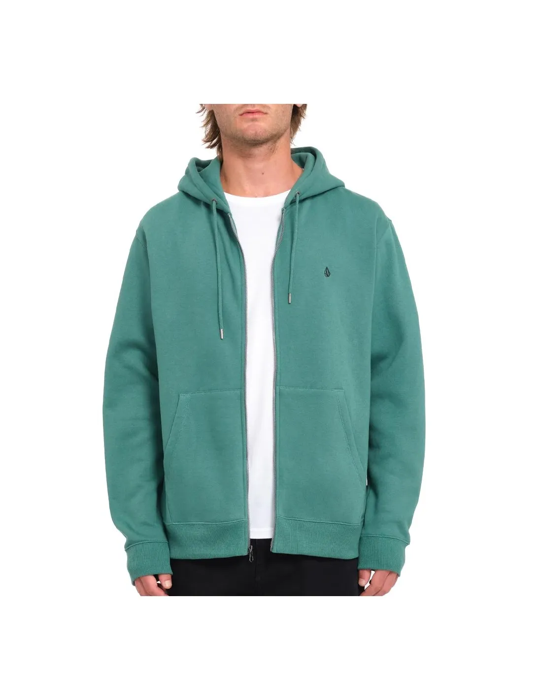 VOLCOM SINGLE STONE ZIP SEA GREEN