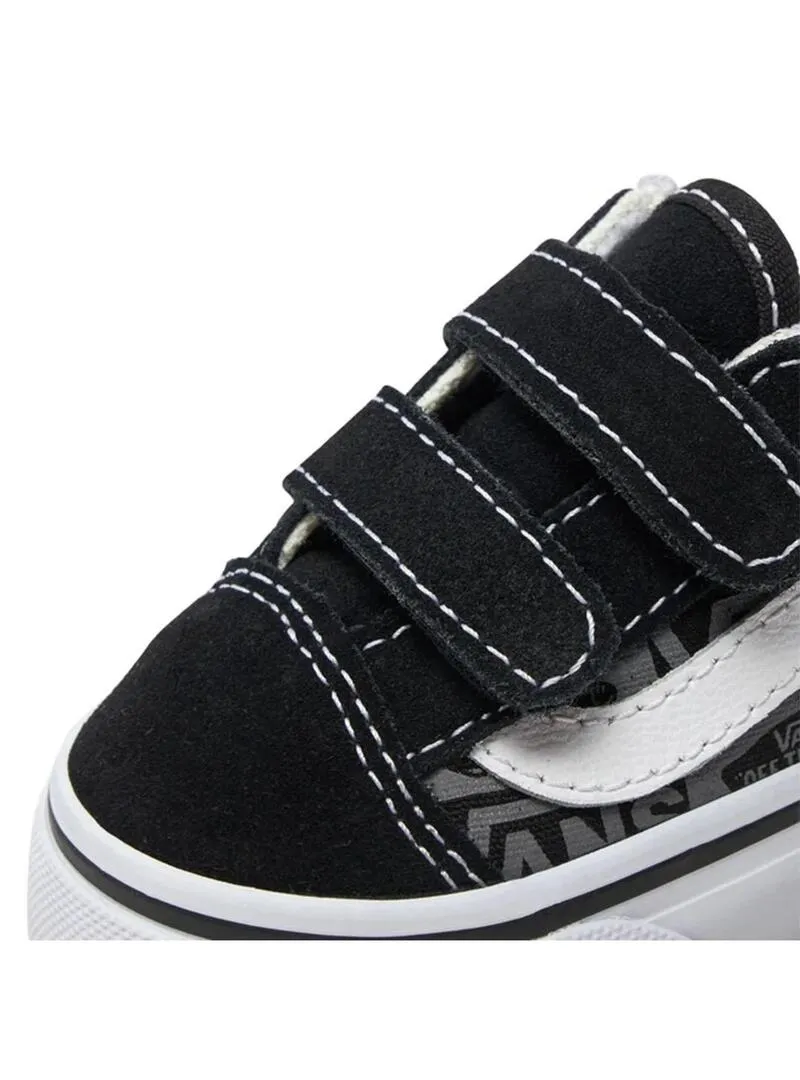 Zapatilla Baby Vans Old Skool Negra Logo