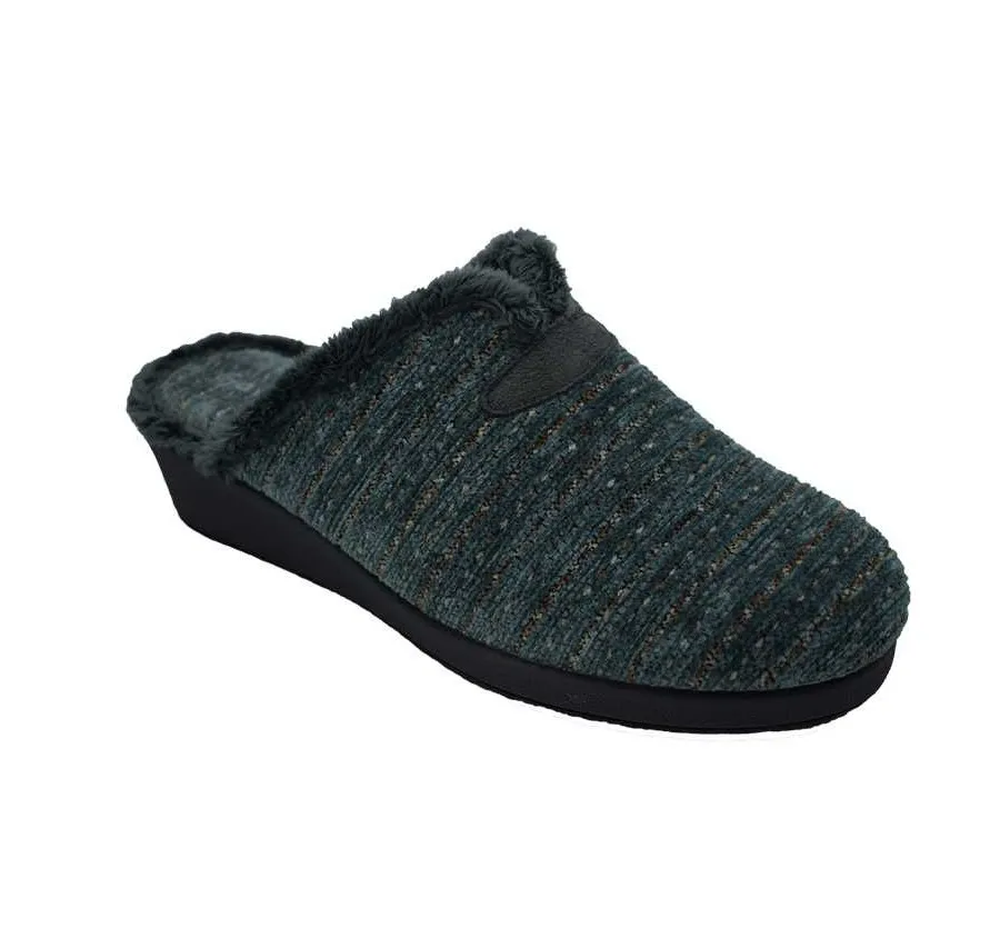 ZAPATILLA GARZÓN 1725.534 CÓMODA DE CASA PARA MUJER PANTUFLA GRIS OSCURO SIN BANDA 27356