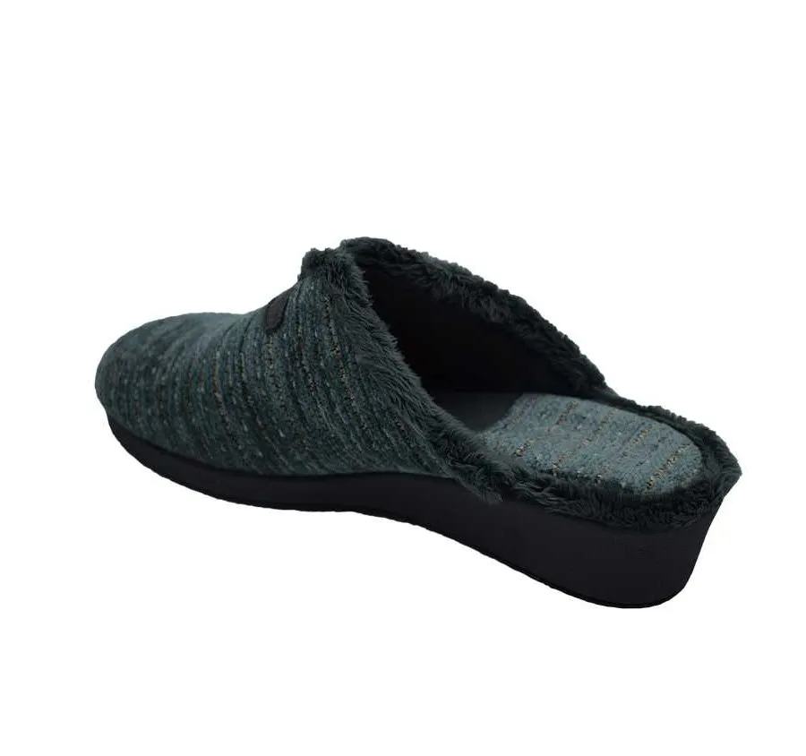 ZAPATILLA GARZÓN 1725.534 CÓMODA DE CASA PARA MUJER PANTUFLA GRIS OSCURO SIN BANDA 27356