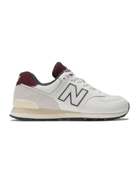 Zapatilla Hombre New Balance 574 Blanco Granate