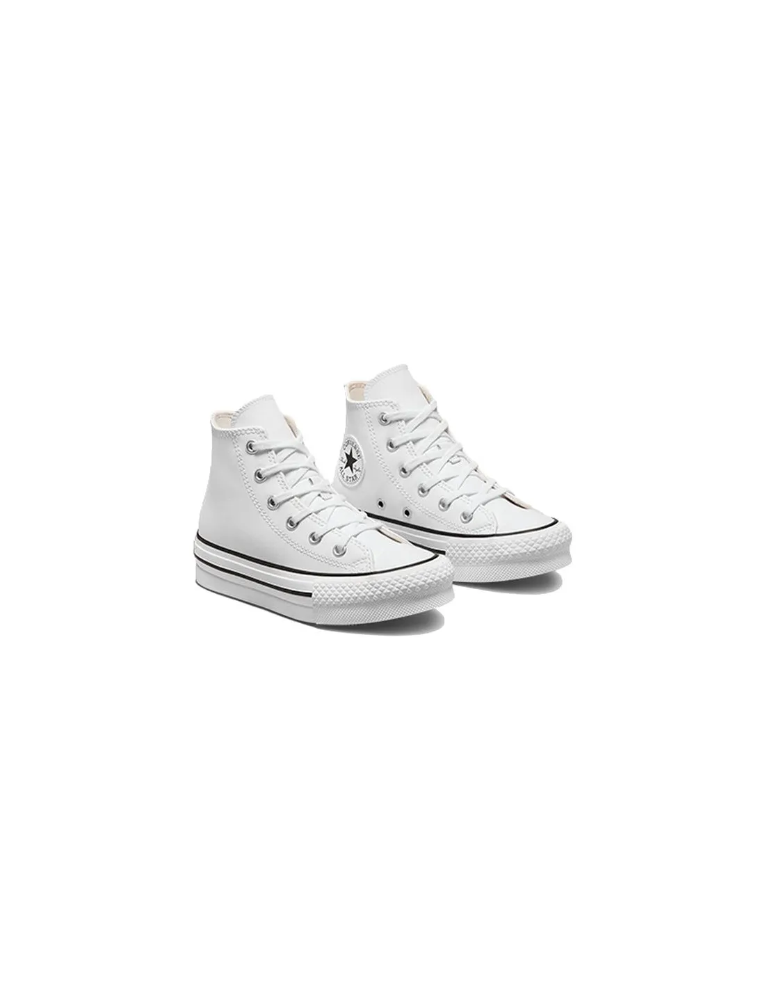 Zapatillas blancas Converse Chuck Taylor All Star EVA Lift Leather Niña