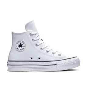 Zapatillas blancas Converse Chuck Taylor All Star EVA Lift Platform Leather Junior