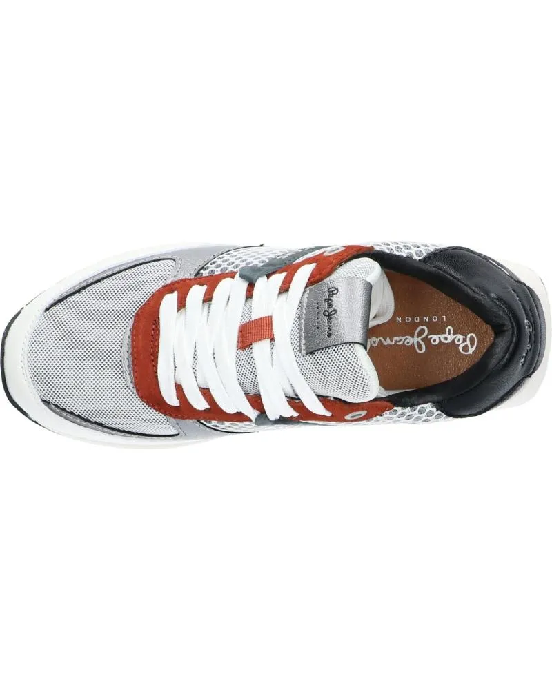 Zapatillas deporte de Mujer PEPE JEANS PLS31218 DEAN CAMU 814 ECRU