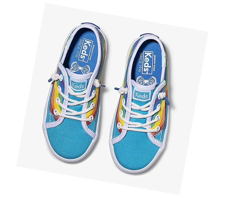 Zapatillas Keds Big Kid PWR GRL Kickstart Jr Niños Azules Multicolor 2024 profesional – Zapatillas