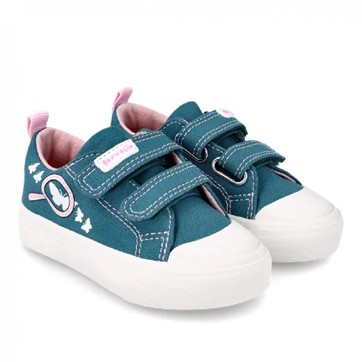 ZAPATILLAS LONA GARVALIN DE NIñA AZUL 242803A