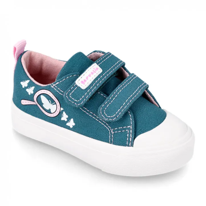 ZAPATILLAS LONA GARVALIN DE NIñA AZUL 242803A