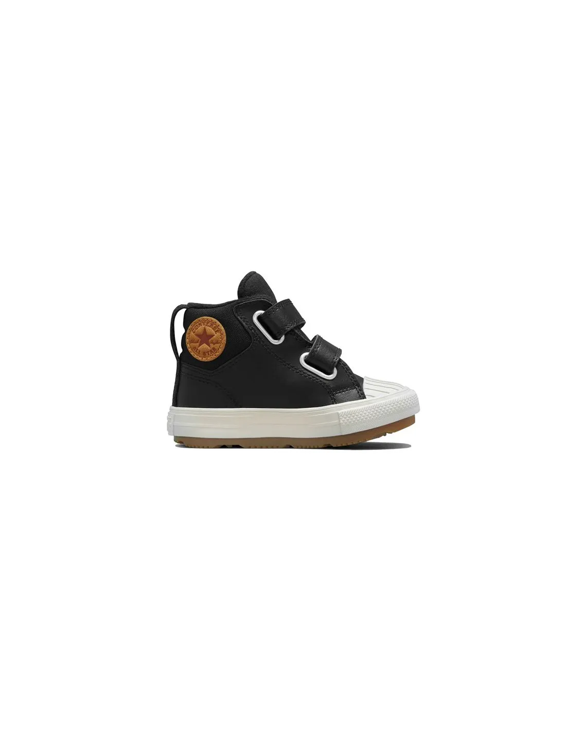 Zapatillas negras Converse Chuck Taylor All Star Berkshire 2V Leather Bebé