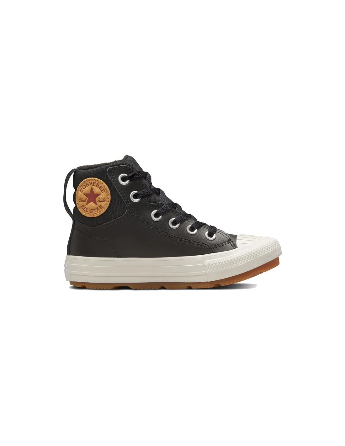 Zapatillas negras Converse Chuck Taylor All Star Berkshire Leather Niña