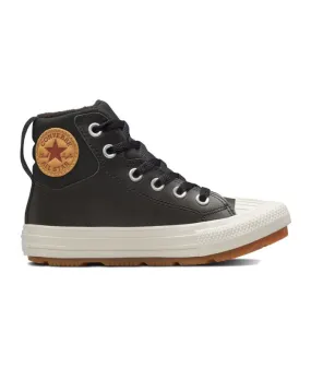 Zapatillas negras Converse Chuck Taylor All Star Berkshire Leather Niña