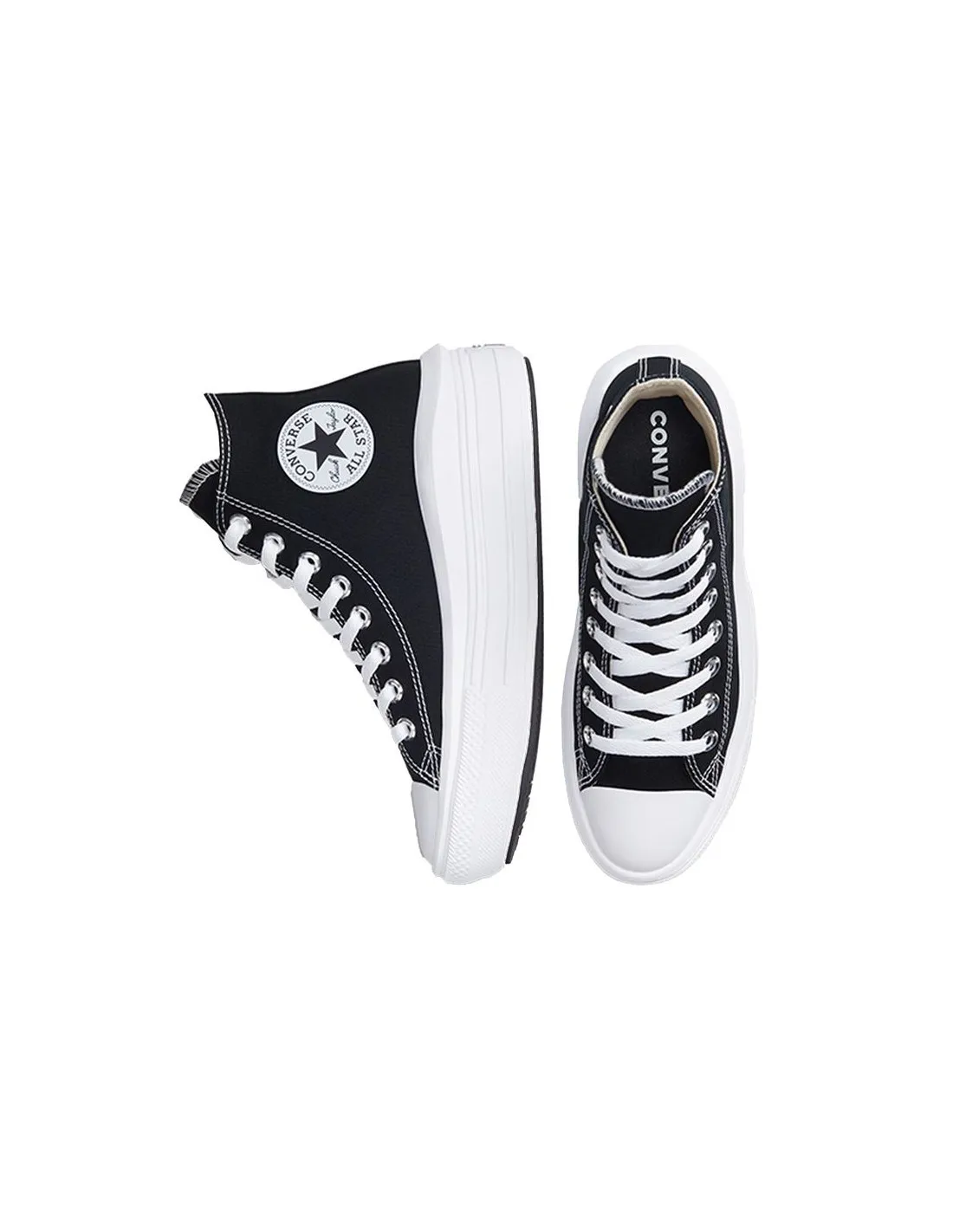 Zapatillas negras Converse Chuck Taylor All Star Move Platform Mujer