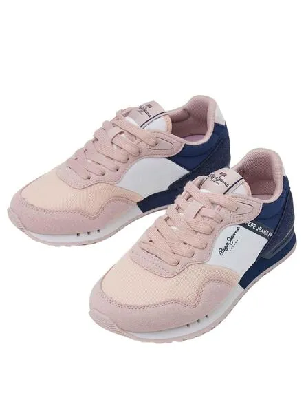 Zapatillas Pepe Jeans London Basic Rosa para Niña