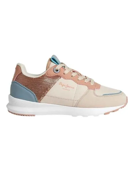 Zapatillas Pepe Jeans York Fancy Beige para Niña