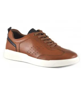 Zapatos para hombre en piel de color cuero